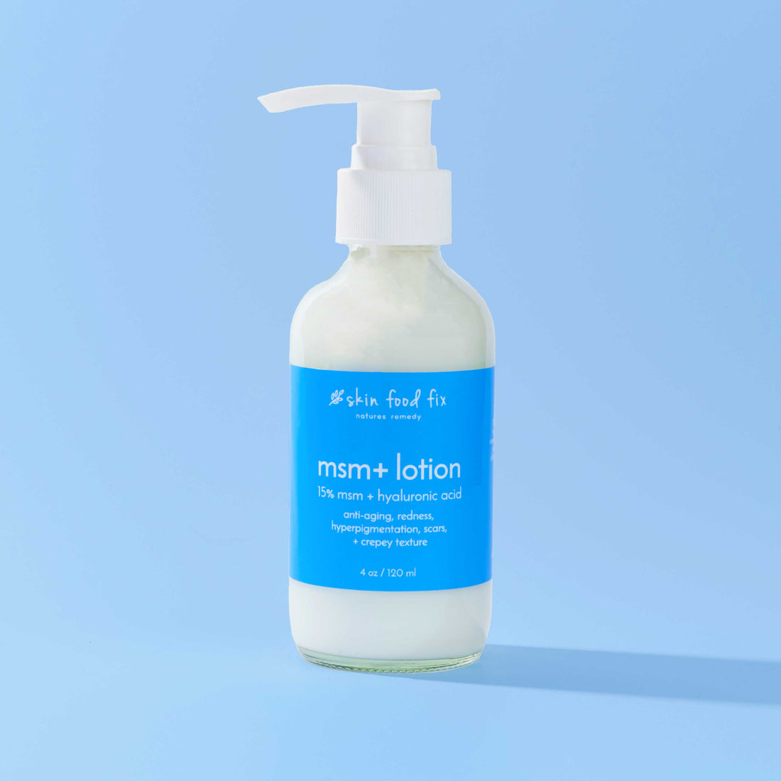 msm lotion rosacea red skin acne scars