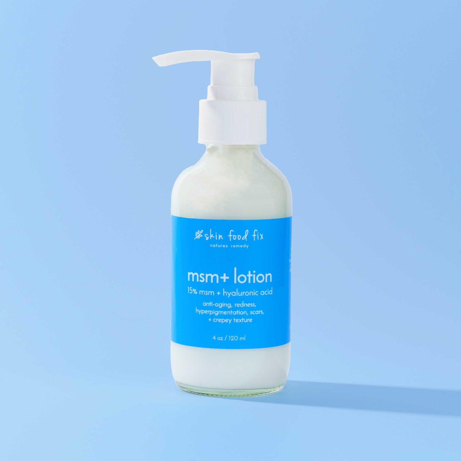 msm lotion rosacea red skin acne scars